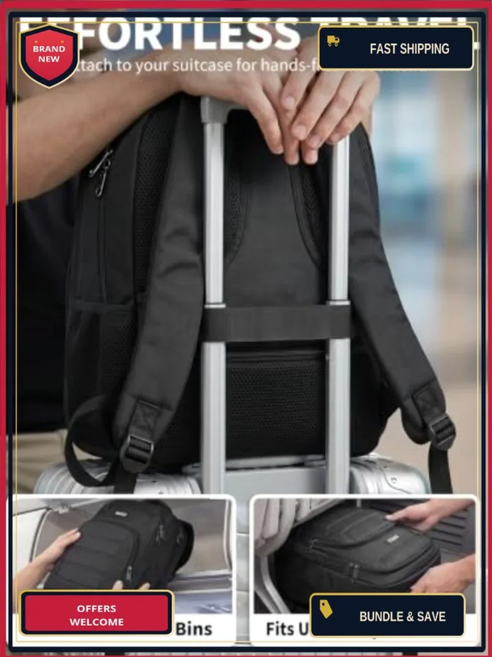 28L Laptop Backpack Water Resistant Anti-Theft Travel Backpack for Men Women